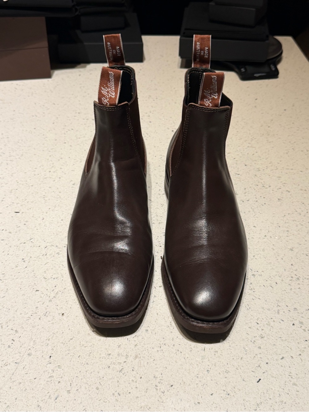 RM Williams craftsman Men's Brown Leather Chelsea Boots